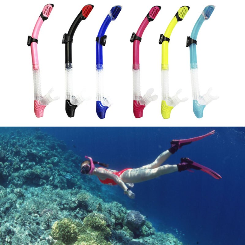 Universal Security Silicone Diving Snorkel Scuba Swimming Mouthpiece Tube Full Dry Air Breathing Outdoor Sea Swim Accessories