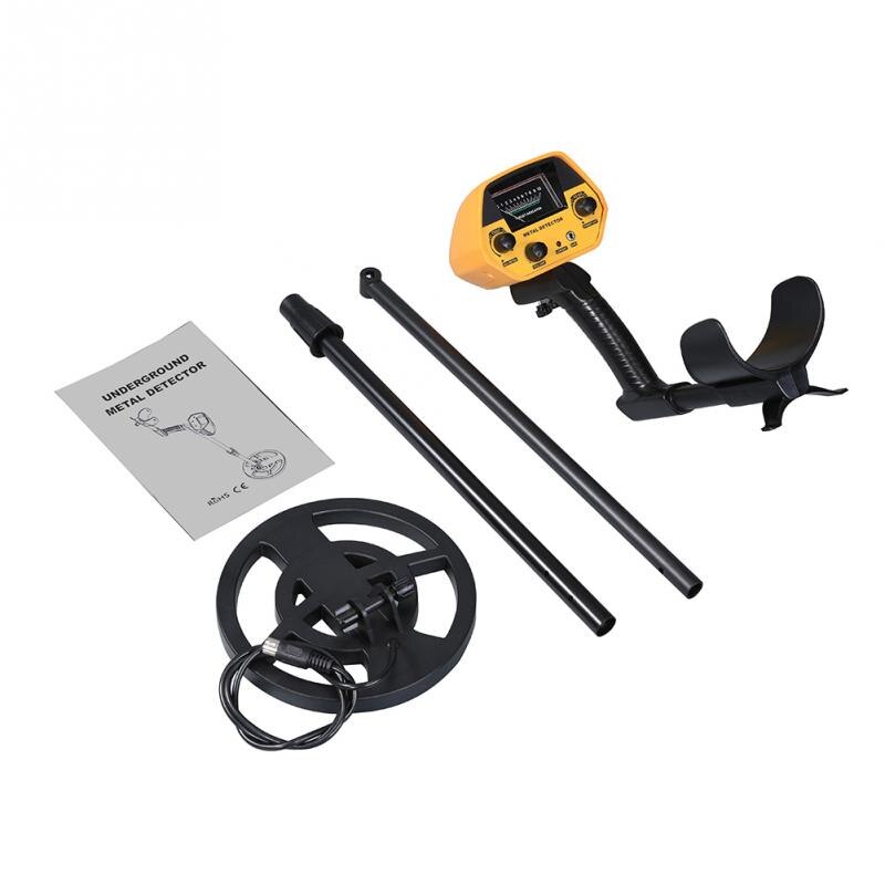 GTX5030 LCD Display Metal Detector Underground High Sensitivity Adjustable Stem Jewelry Adults Gold Digger With Waterproof Coil: Yellow
