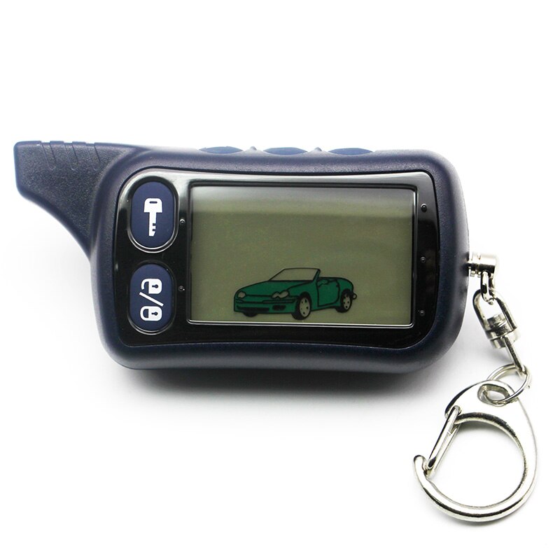 Tomahawk TZ9010 LCD Remote Controller Keychain,TZ-9010 Key Chain Fob for Vehicle Security 2-Way Car Alarm System TZ 9010