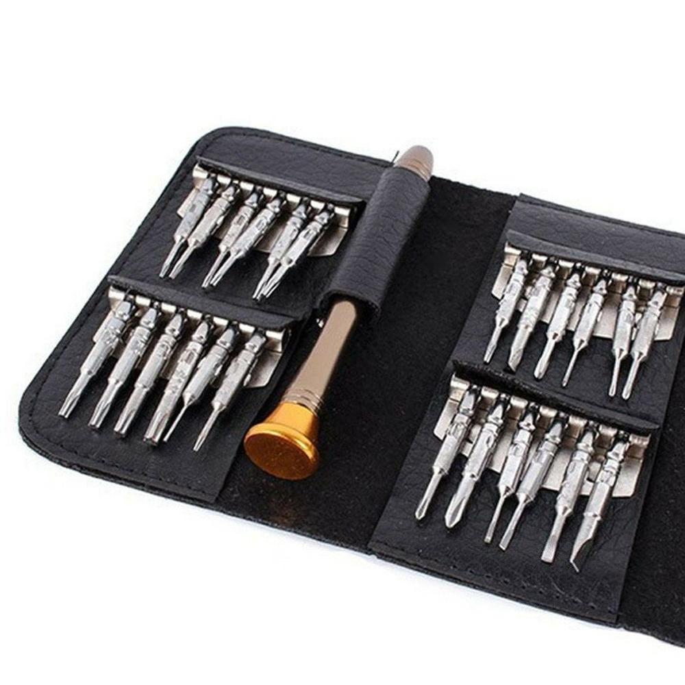 25 En 1 Mini destornillador de precisión Torx Juego de Herramientas destornillador fijo teléfono móvil portátil gafas conjunto de herramientas de reparación
