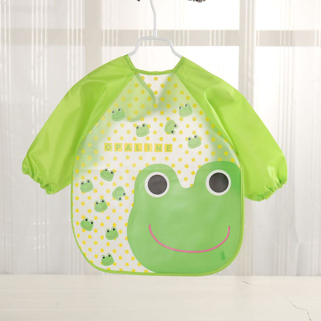 Baby Slabbetjes Peuter Jongen Meisje Lange Mouw Brief Waterdicht Voeden Art Schort Bib Kiel Babyvoeding Stuff Slabbetjes Baberos Bebes