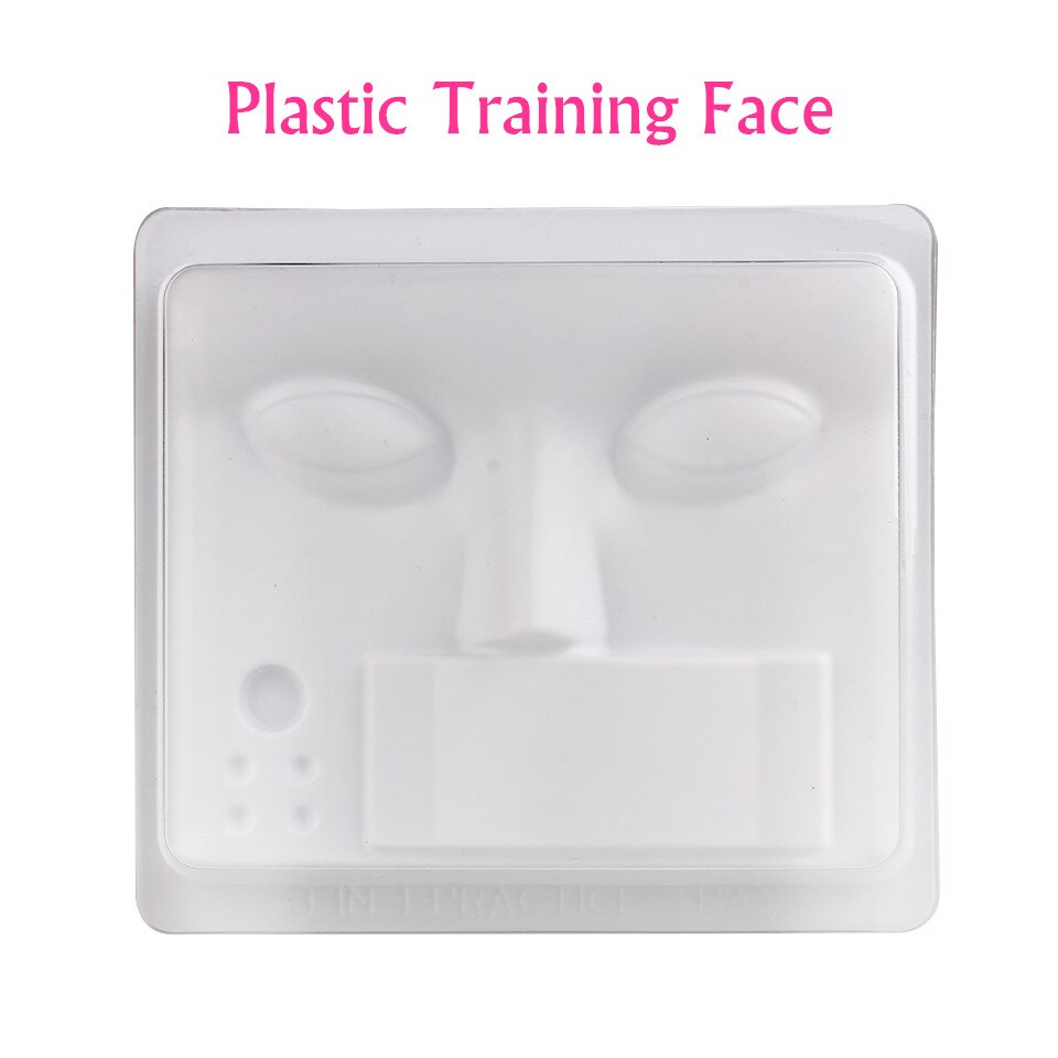 NEWCOME Individual Eyelash Extension Training Kit Practice Mannequin Head Set False Eyelash Grafting Makeup Tools: Face Tray