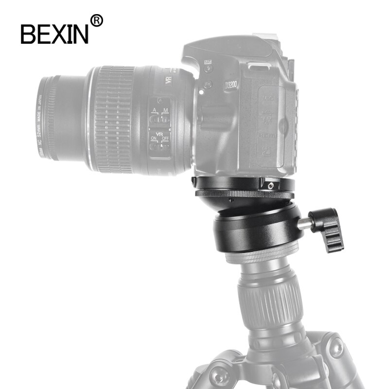 Bexin Panning Leveling Base Statiefkop Camera Stand Aanpassen Hoofd Met Met Bubble Level Voor Dslr Camear Statief