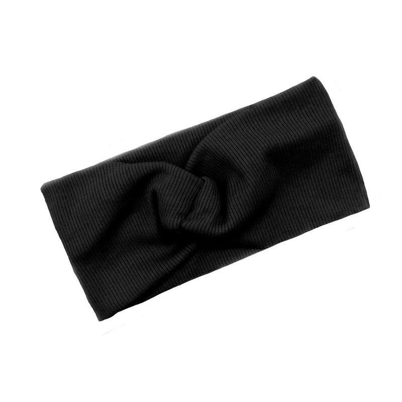 1 Pcs Lente Zomer Effen Kleur Baby Hoofdband Meisjes Twisted Geknoopt Zachte Elastische Meisje Hoofdbanden Haar Accessoires Kleine Maat: 1