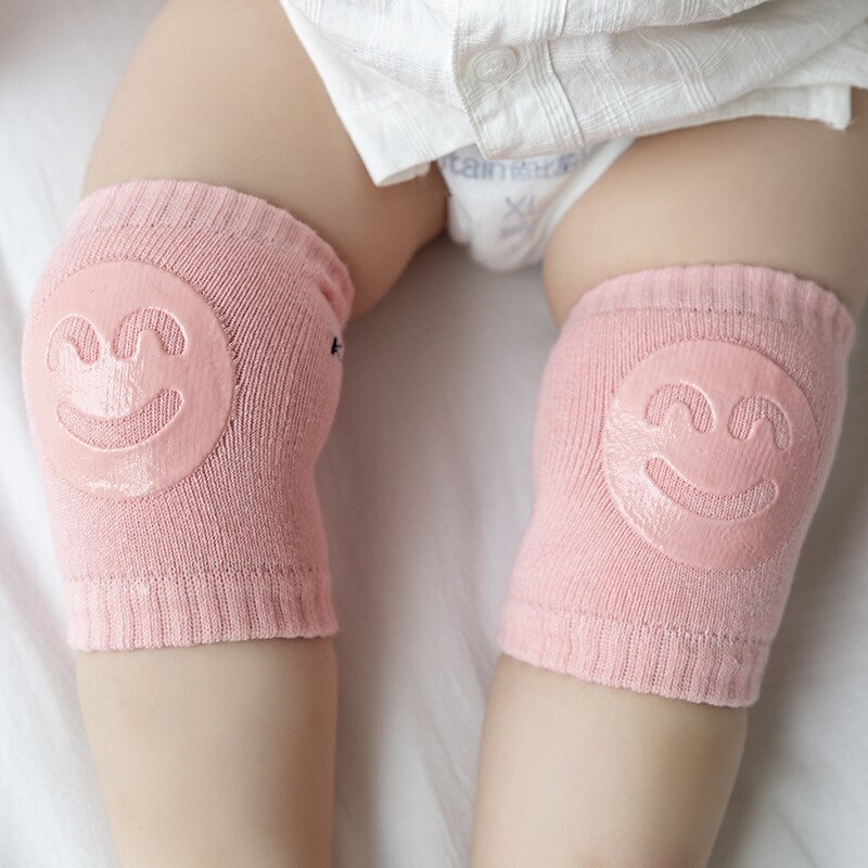 Zomer Baby Antislip Veiligheid Kruipen Kneepad Zachte Glimlach Meisjes Jongens Knie Pads Pasgeboren Cartoon Kleurrijke Accessoires