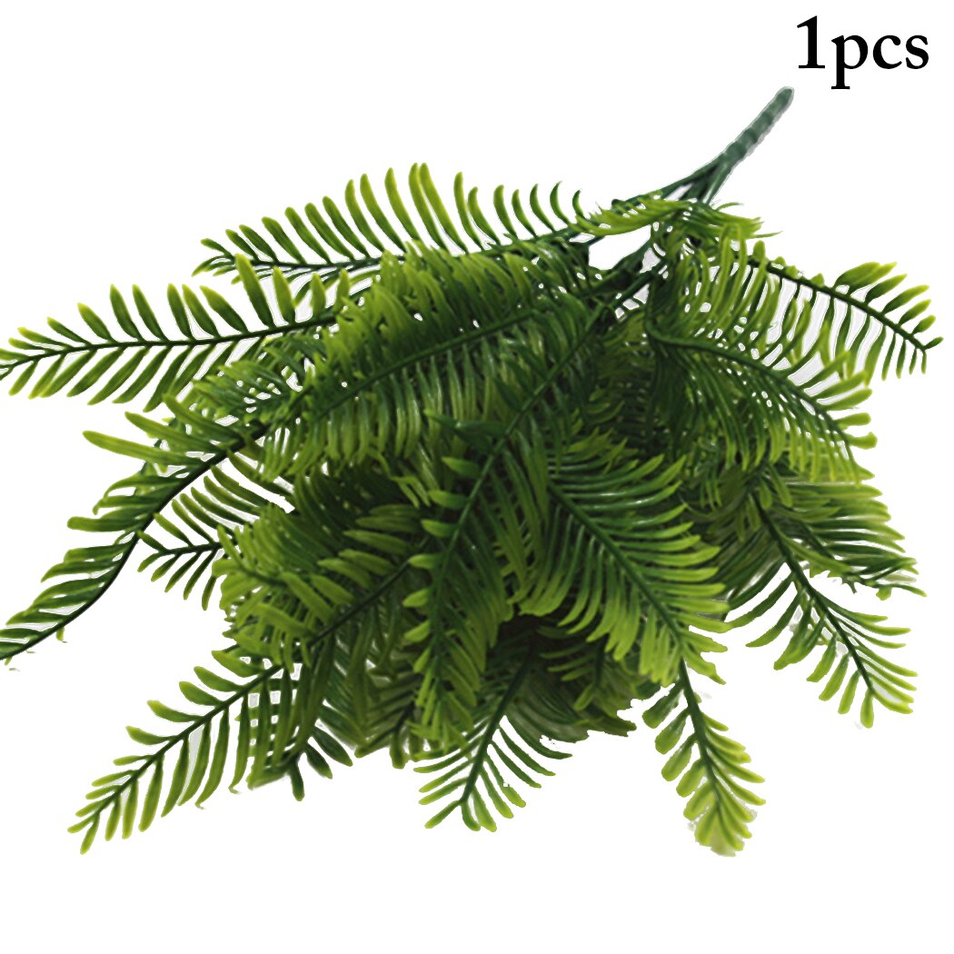1PC Artificial Fern 7-Fork Artificial Persian Leaf Plant DIY Artificial Fern Bush Faux Plant For Wedding Fern Floral Decor