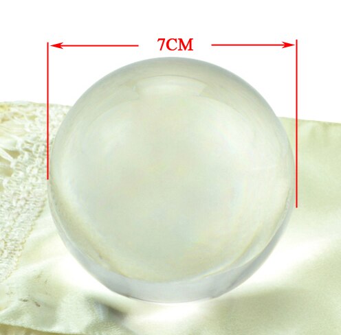 60/70/80/90/100 mm Contact Juggling Ball Magic Tricks Crystal Ultra Clear 100% Acrylic Ball Manipulation Juggling: Transparent 7CM
