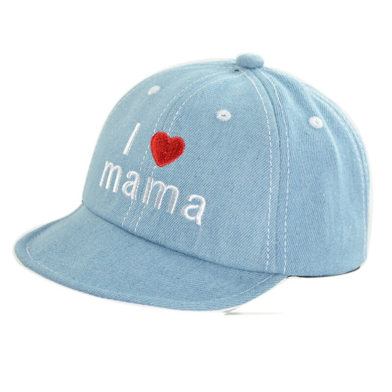 Gorra de béisbol I Love mama Youth para bebé, gorras de tela vaquera para niño, sombrero para el sol de otoño, gorra de algodón para niño de 1 a 4 años, accesorios para bebé