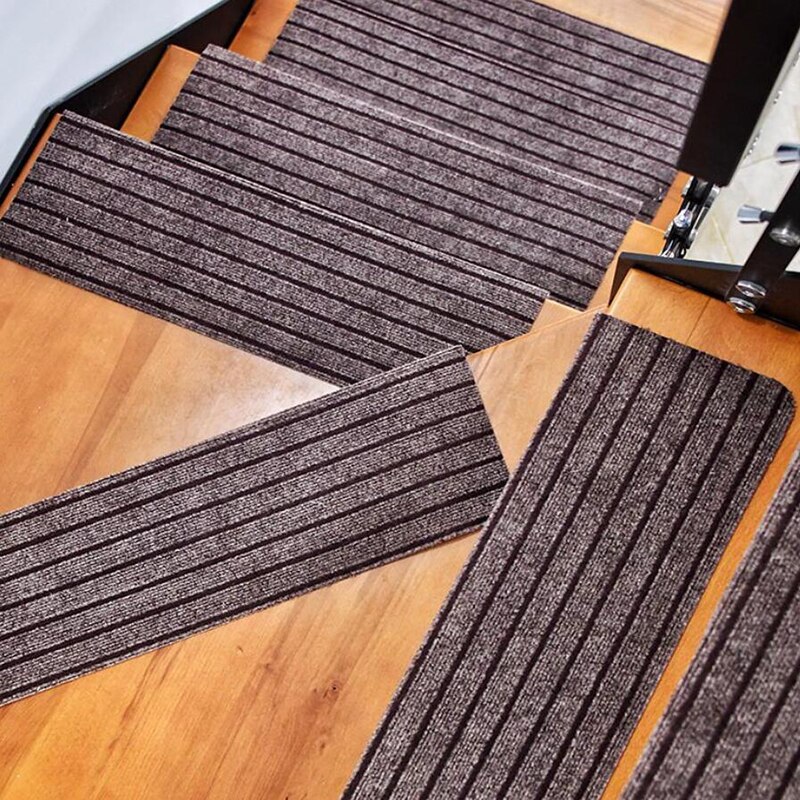 Lichtgevende trapmat, zelfklevende trap, antislip trapmat, binnentapijt, trapmatten, trapmatten: Stijl 9 / 55 22 4.5cm