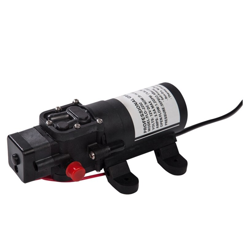 Stable and Durable DC 12V 35PSI 3L/Min 100W Water High Pressure Diaphragm Self Priming Pump