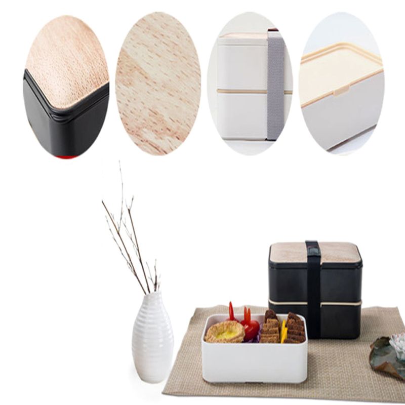 2 Layers Thermal Insulated Lunch Box Bento Microwave Food Picnic Container 95AC