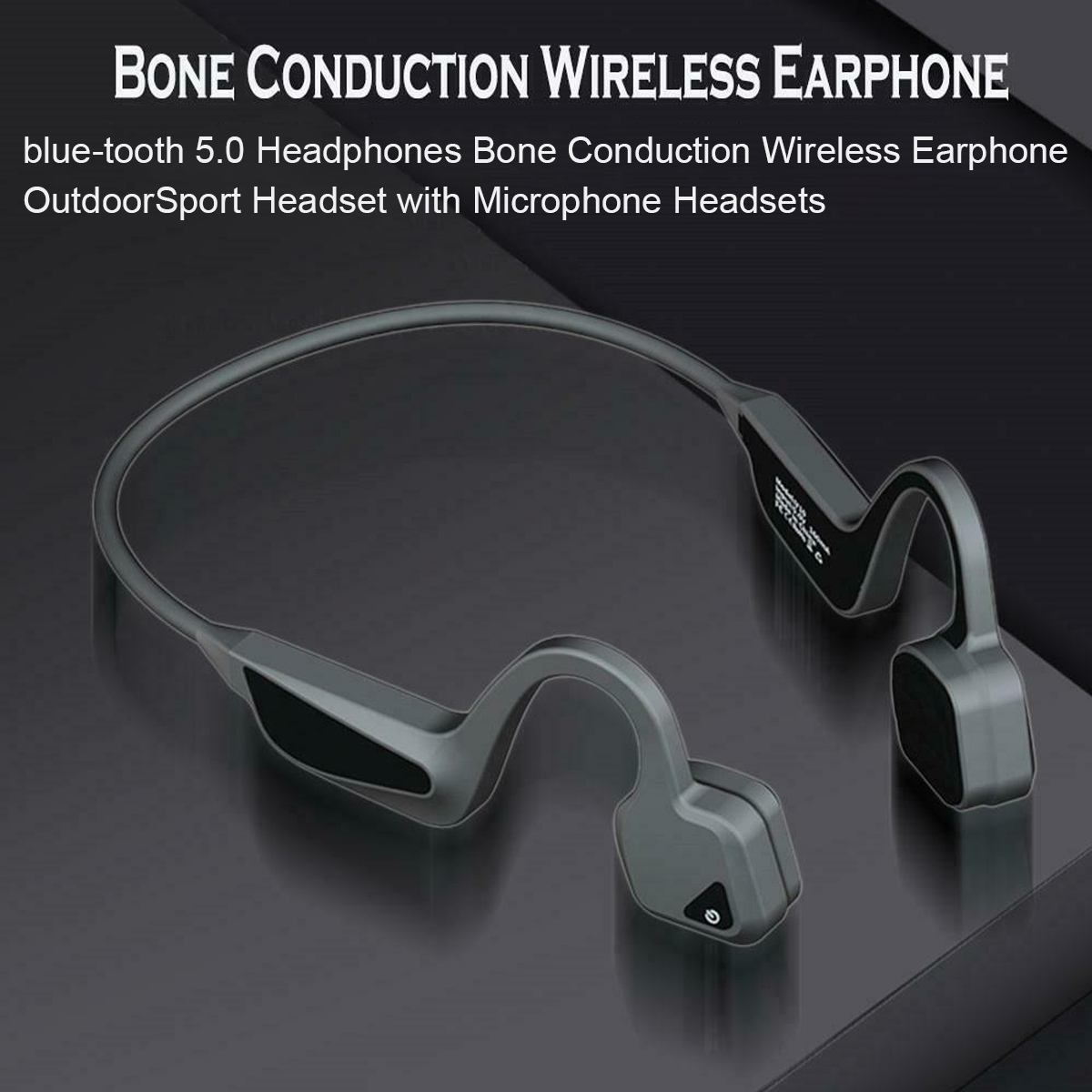 Knogle ledning trådløse hovedtelefoner bluetooth øretelefon med mikrofon gaming headset sport udendørs håndfri