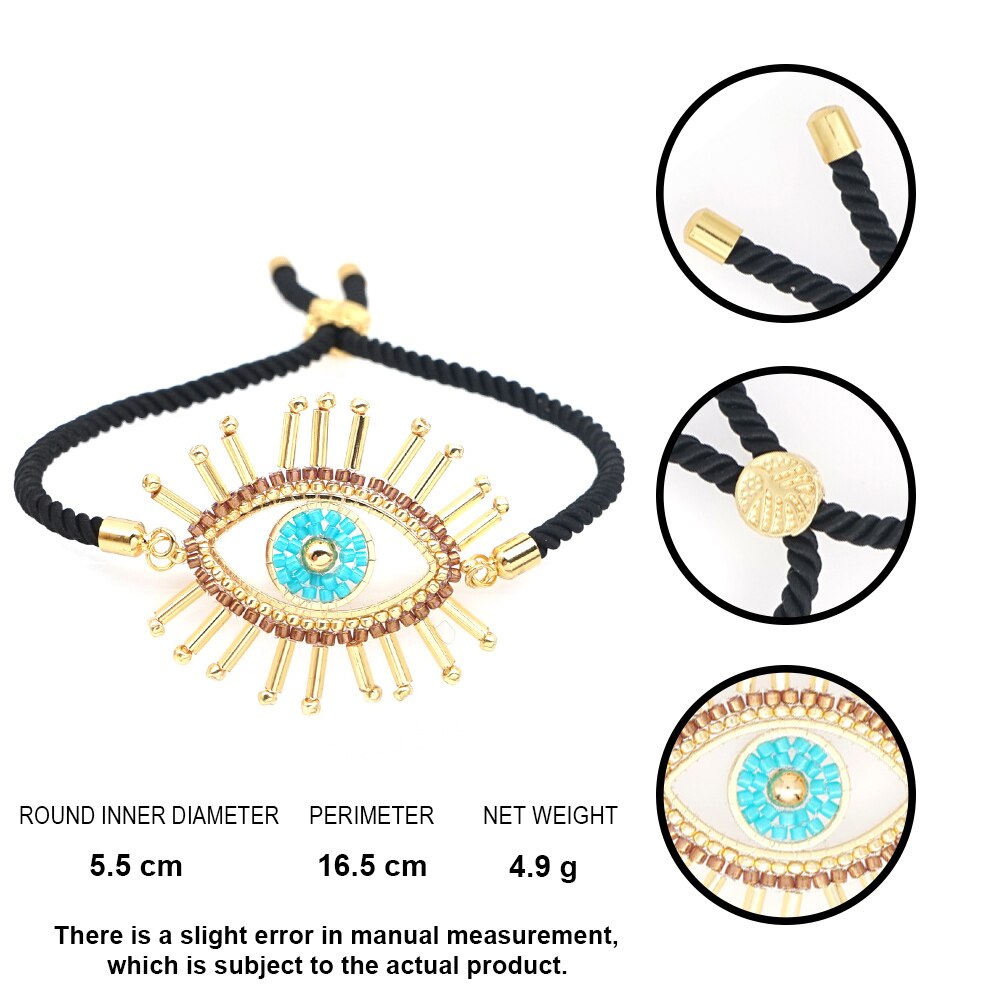 Go2 boho armbanden voor vrouwen miyuki turkse boze oog armband pulseras sieraden handgemaakte nazar boncuklu bileklik