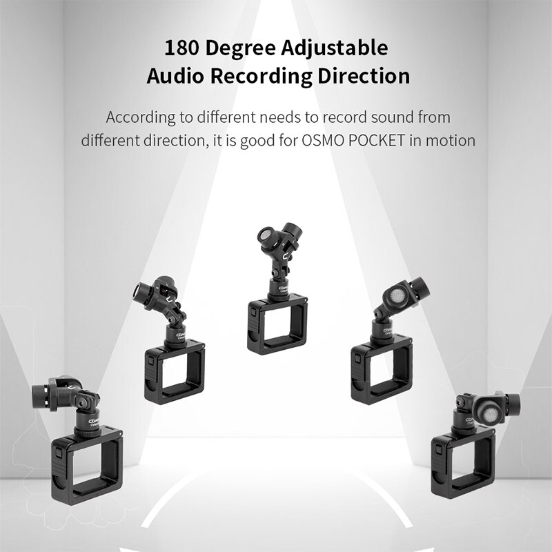 Comica CVM-MT06 Motion Microfoon Xy Stereo Dual-Microfoon Cardioid Condensator Actie Camera Video Mic Voor Dji Osmo Pocket (3.5 Mm Trs)