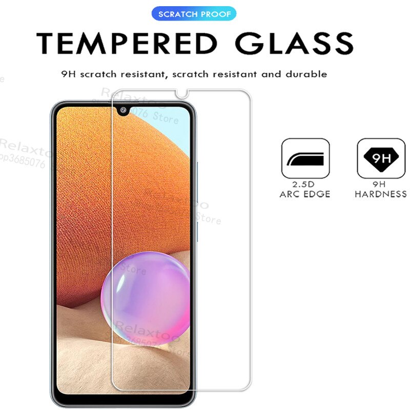 2pcs tempered glass on A32 case samsun glass For samsung galaxy A32 a 32 32A glasses samsunga32 6.4'' phone cover SM-A325F