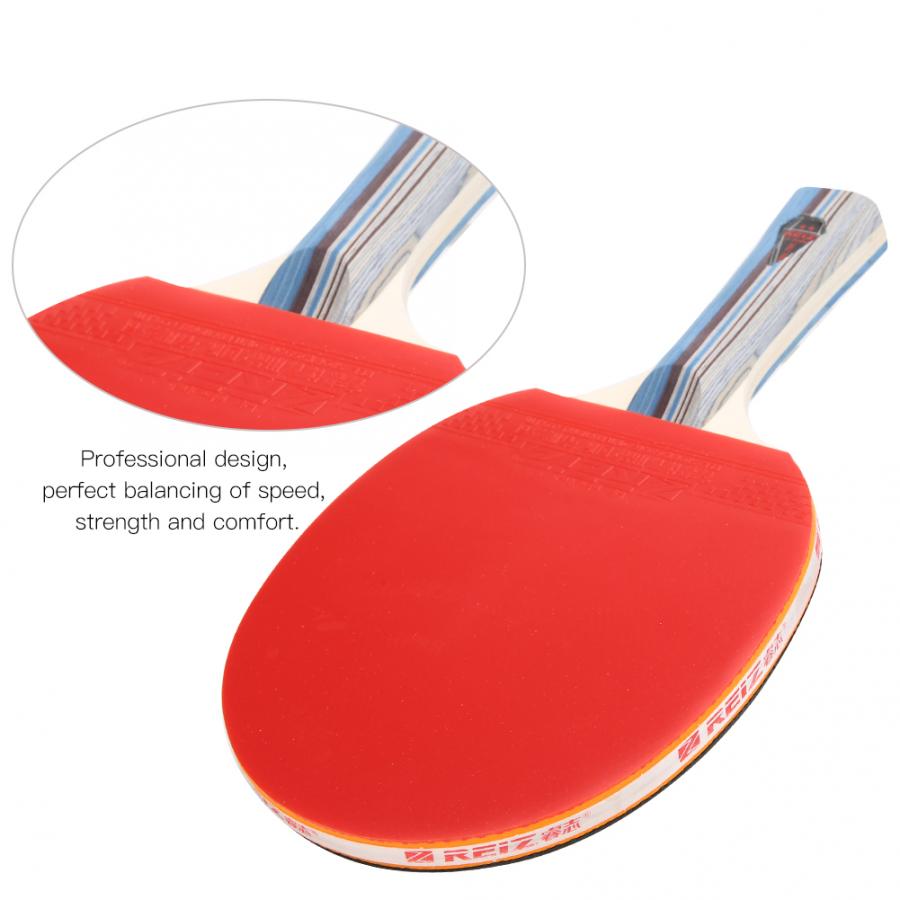 lightweight Table Tennis Racket Training Competition Table Tennis Racket Pong Paddle Sport Equipment with Storage Bag Paddle