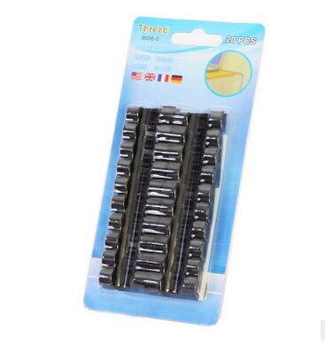 20Pcs Finisher Draad Klem Zelfklevende Draad Organisator Lijn Kabel Clip Gesp Clips Ties Fixer Fastener Houder Data telefoon L: Black