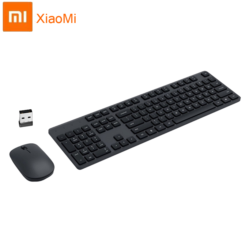 Xiaomi Wireless Keyboard Mouse Set Lightweight Portable Office Notebook USB Computer Gamer Mute 104 Keys Bluetooth Keyboards