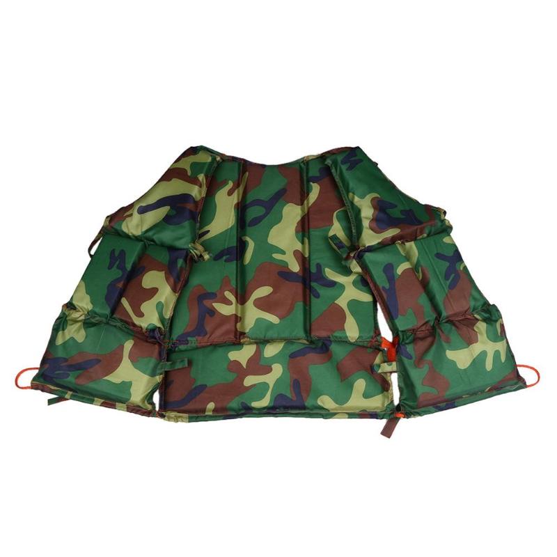Camouflage Life Vest Water Sports Life Jacket for Fishing Boating Drifting