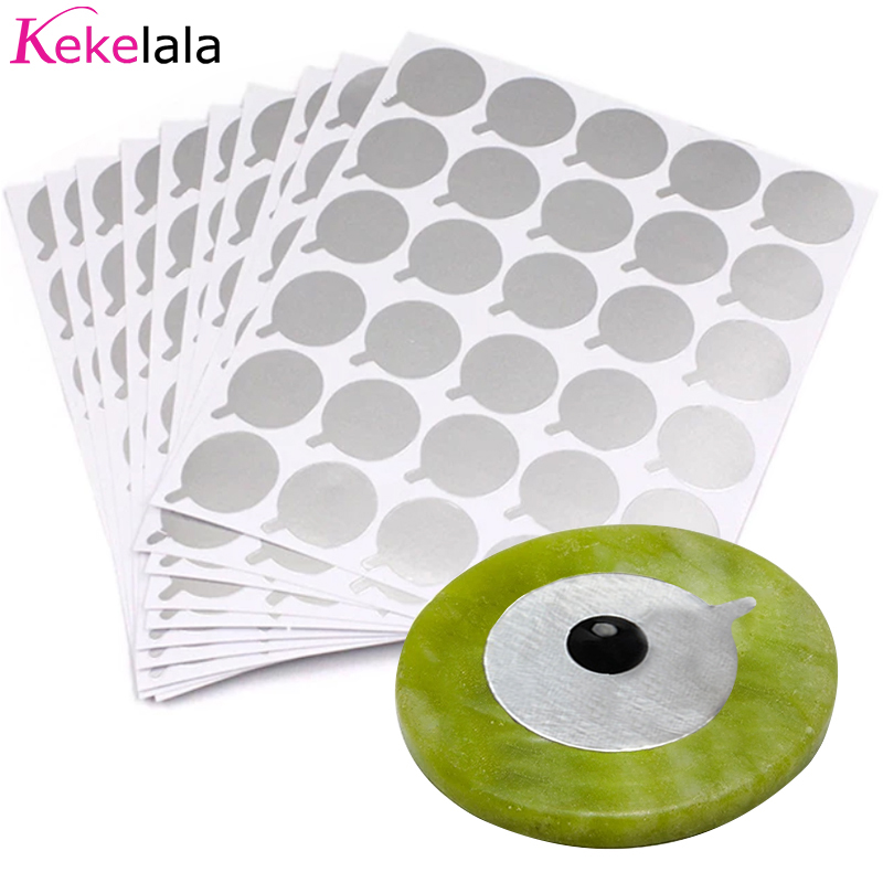 300Pcs Glue Pads Eyelash Extension Foil Sticker Glue Holder Pallet Paper Lashes Stickers Beauty MakeupTool