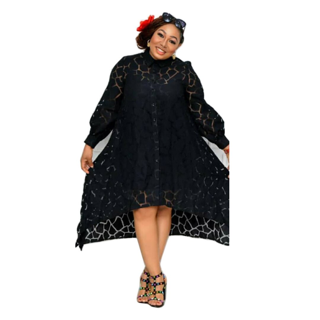 Dashiki Lace African Dresses For Women Super Size Traditional Boubou Robe Africaine Femme Long Africa Dress African Clothes
