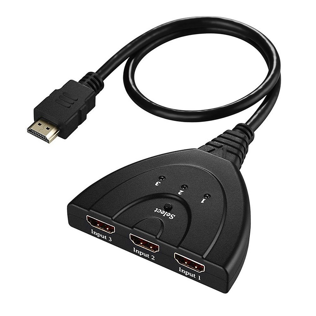 Mini 3 Port Splitter HDMI Cable Adapter 1.4b 4K * 2K 1080P Switcher HDMI Switch 3 in 1 out Port Hub for HDTV Xbox PS3 PS4: Default Title