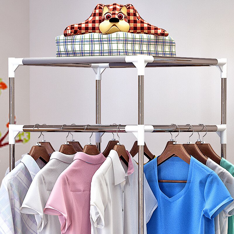 Clothes Hanger Coat Rack Floor Hanger Storage Wardrobe Clothing Drying Racks porte manteau kledingrek perchero de pie