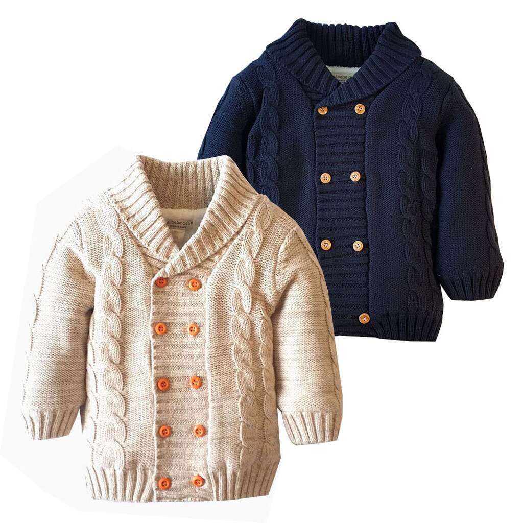 Vêtements d'hiver tricotés pour enfants, pull à col rond, veste intérieure en peluche, pour garçons, fournisseur,