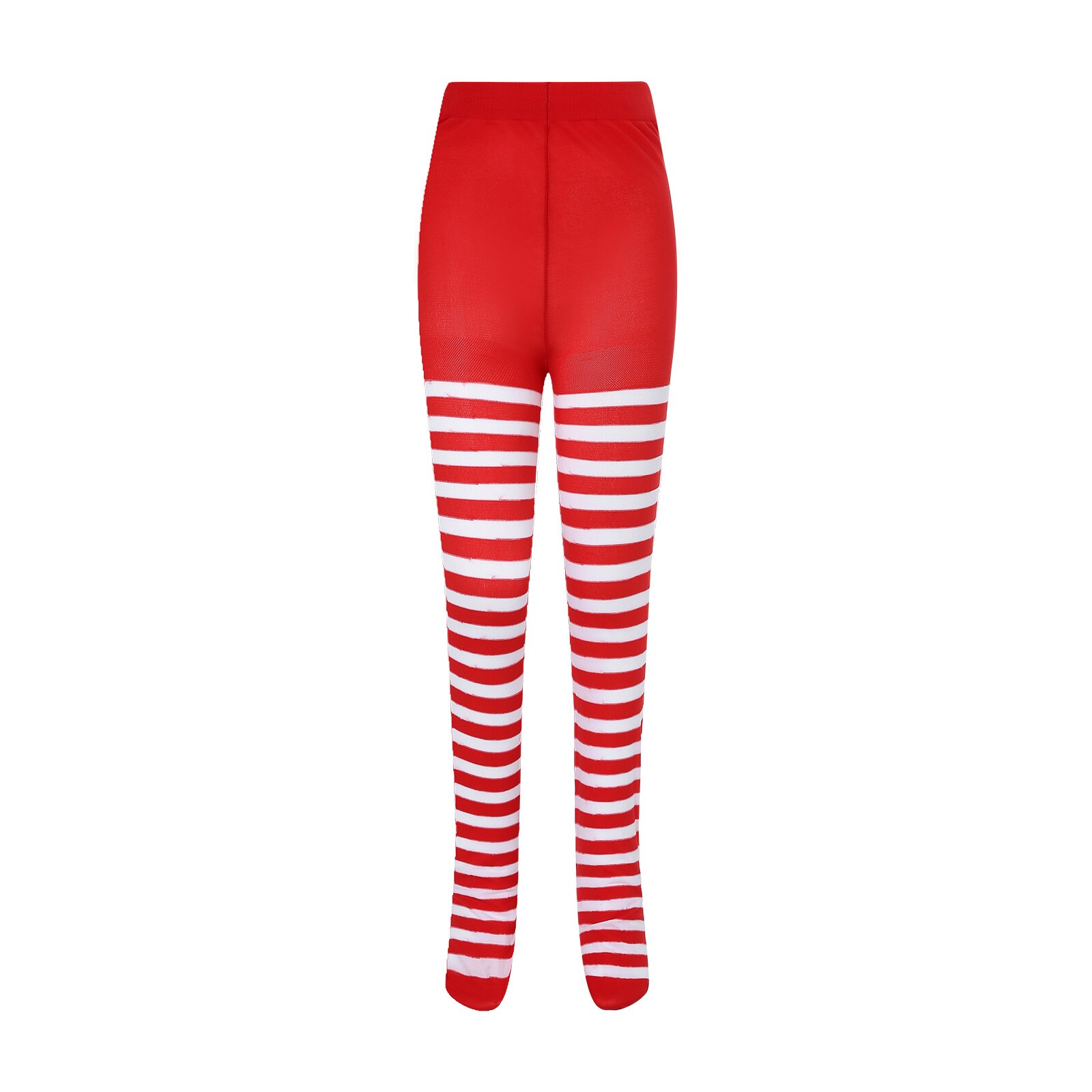 Zachte Baby Kleur Blok Panty 4-7Y Meisjes Stretch Gestreepte Panty Voor Meisjes Halloween Kerst Cosplay Kostuum Broek Leggings: red