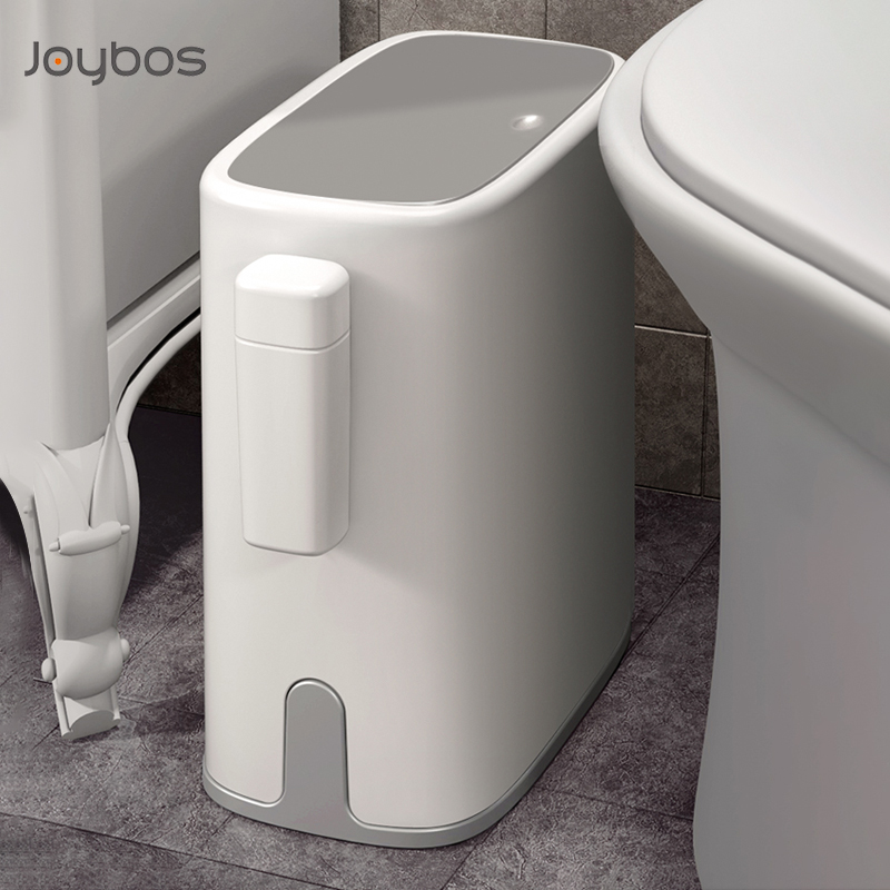 Joybos 10L Bathroom Narrow Trash Can Kitchen Recycling Trash Bins Toilet Garbage Bucket Desk Bin Table Garbage Container