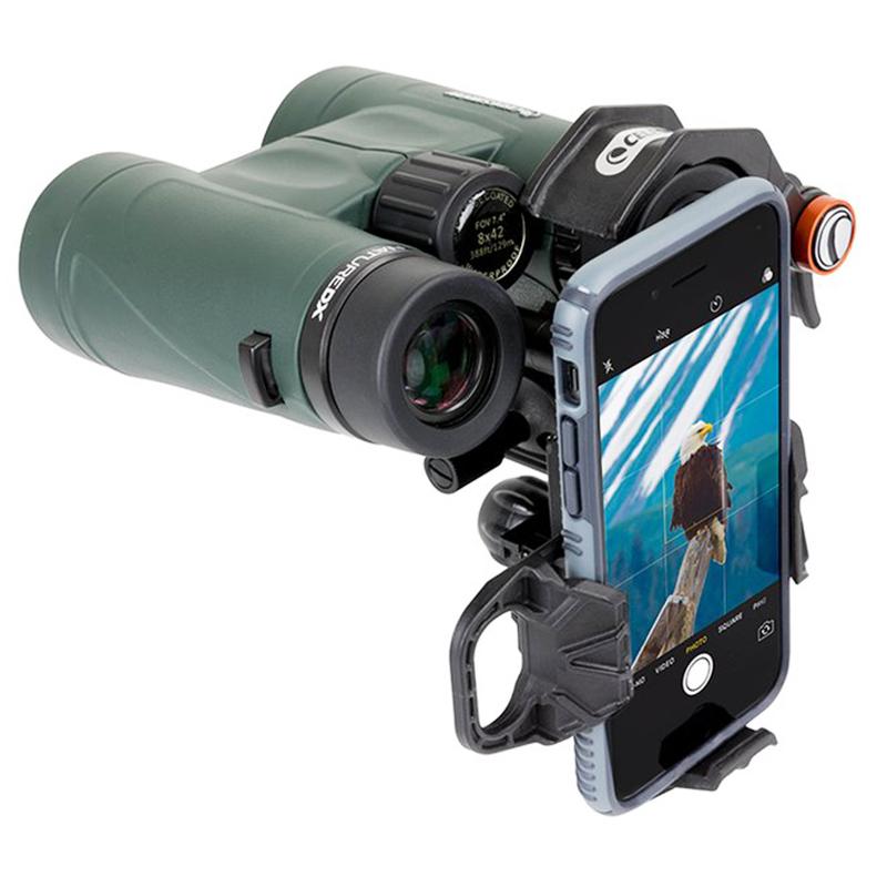 Celestron NexYZ – adaptateur universel pour Smartphone à 3 axes, montage sur téléphone portable, télescope astronomique, jumelles, objectifs de repérage