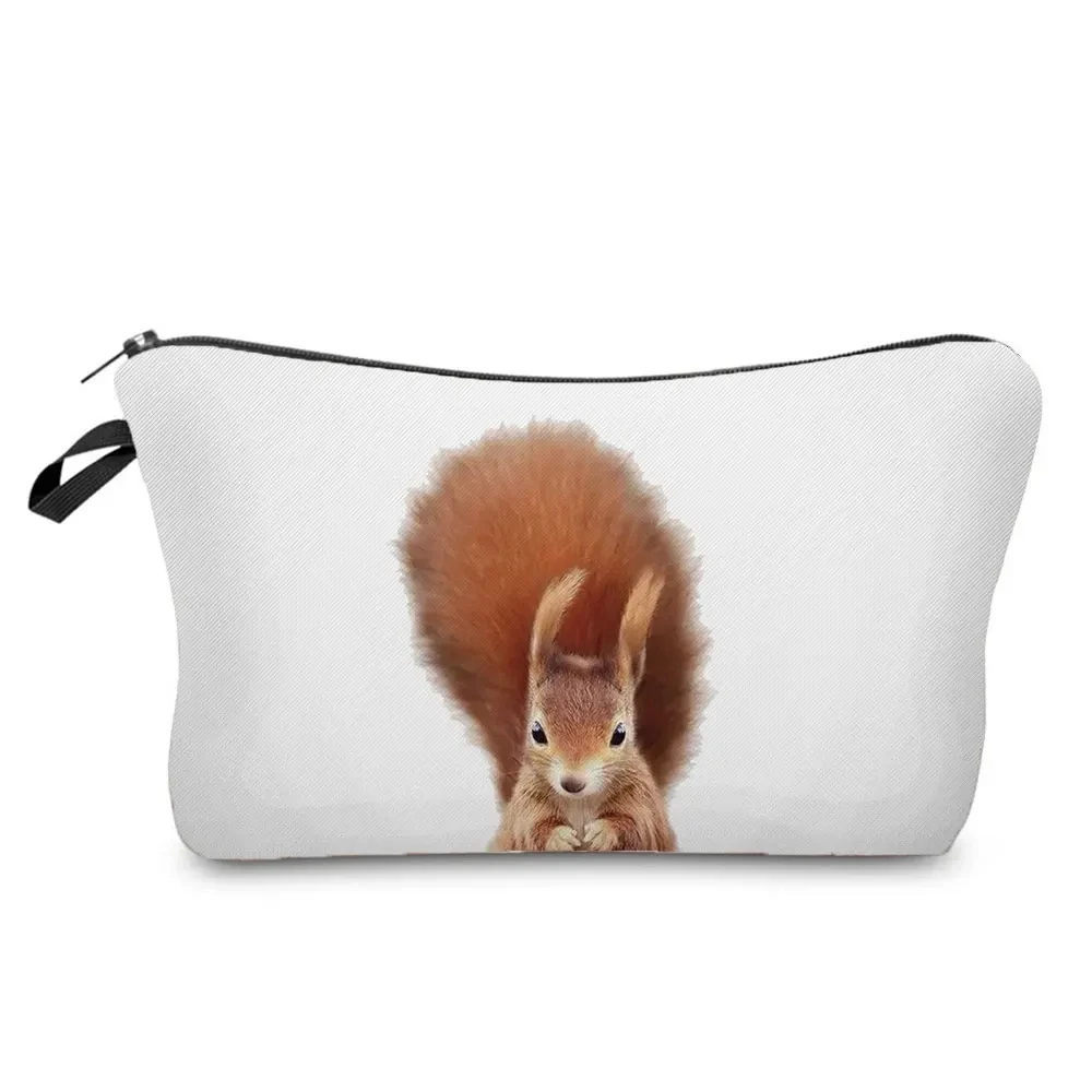 Cute Animal Series Panda Koala Elephant Print Women's Bag Casual Cosmetic Bags Waterproof Makeup Bag Portable Small Toiletry Bag