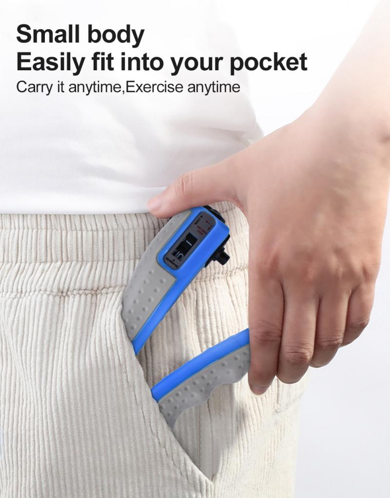 5-60kg r-form justerbart handgrepp sport styrka räknarbar träningsförstärkare gripper fjäder finger nyp carpal expander