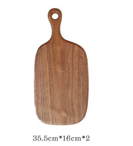 Japanese-style black walnut shaped breadboard, solid wood chopping board, chopping board, chopping board, kitchen utensils: 2