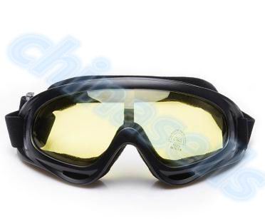 1 stk vinter vindtæt skibriller beskyttelsesbriller udendørs sport cs briller skibriller  uv400 støvtæt moto cykel solbriller: Gul