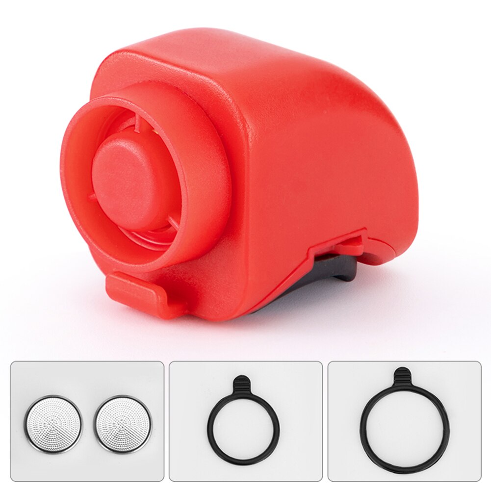 Electric Bicycle Bell Loud Horn 130 db Volume Fixed Gear Folding Mountain Road Bike MTB Handlebar Alarm Bells Cycling Accessorie: Red Set
