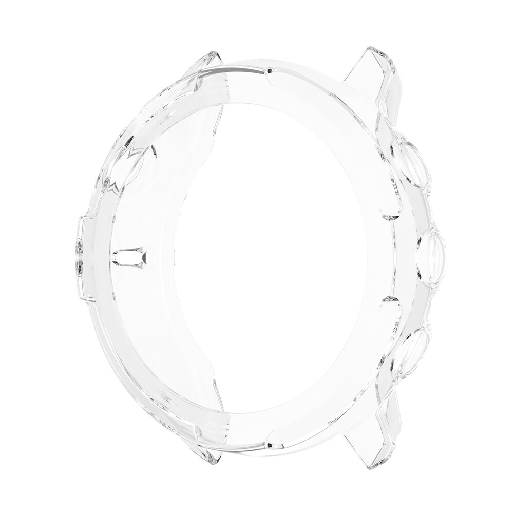 Tpu Smart Horloge Armband Case Behuizing Frame Voor Suunto 7 Vervanging Transparante Beschermende Cover Shell Protector: White
