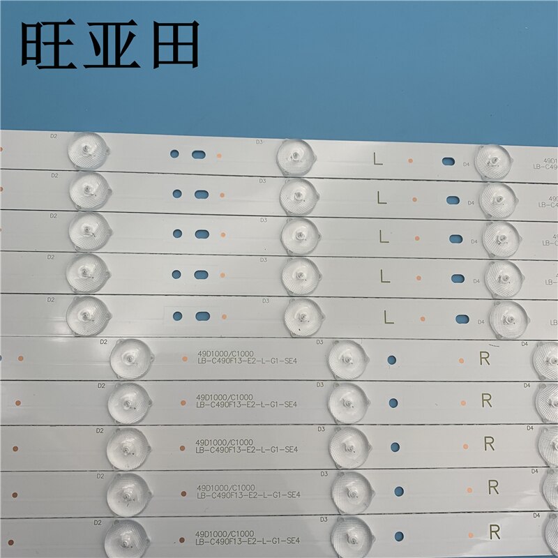 Led backlight 12 lamp strip for changhong 49 tv led 49 c 1000n led 49 c 1080n led 49 d 1000n