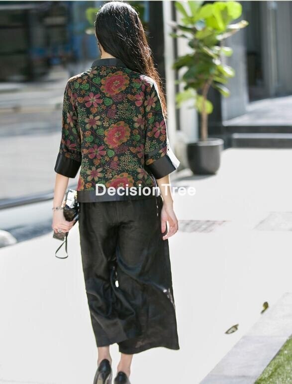 Ropa china tradicional para mujer, Blusa de gasa, blusa vintage, tops de hanfu para mujer, cheongsam, qipao chino