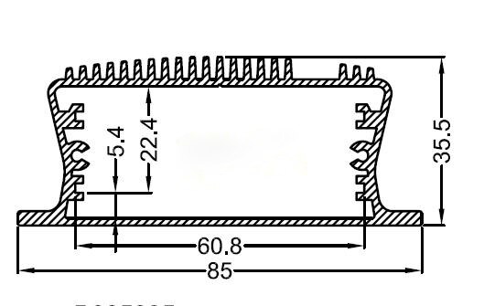 Aluminiumlegering Doos Cricuit Board shell elektrische Behuizing doos DIY 85X35.5X100mm panel oor