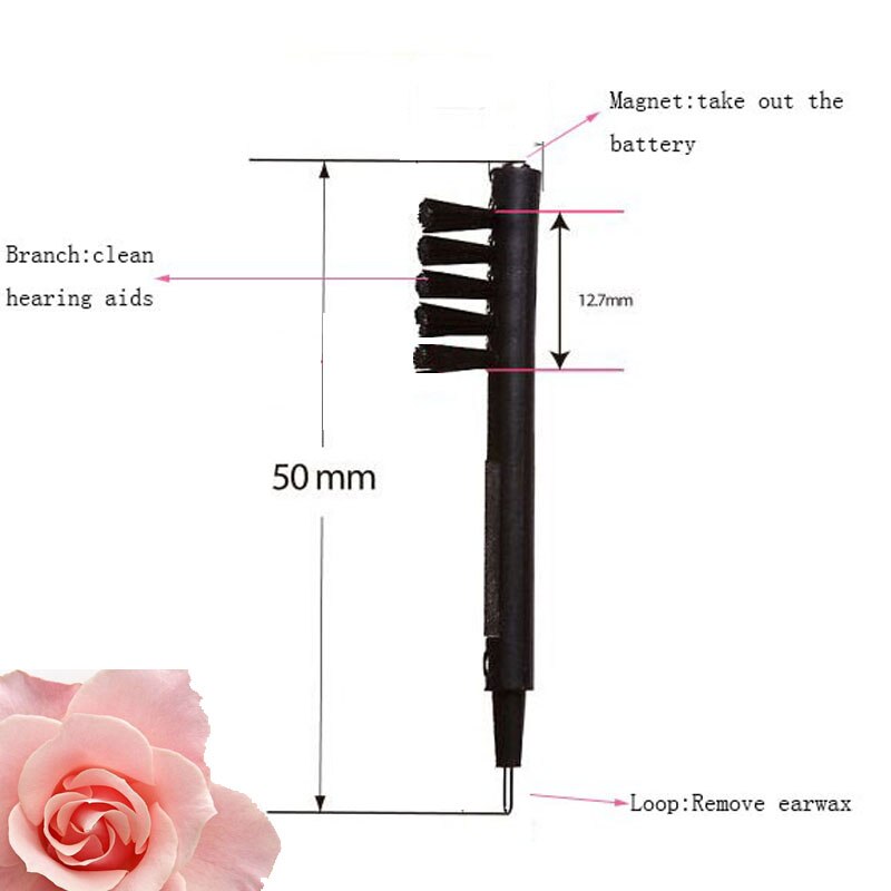 Reiniging borstels gehoorapparaat accessoires Beste prijs 100pcs dagelijks onderhoud reiniging borstels gehoorapparaat tool oor aid cleaner