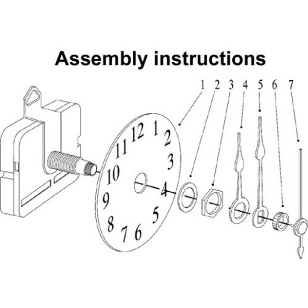 Klok Beweging Mechanisme Onderdelen Reparatie Tool met Rode Handen Stilte Wandklok Onderdelen Accessoires Decoratie Gereedschappen