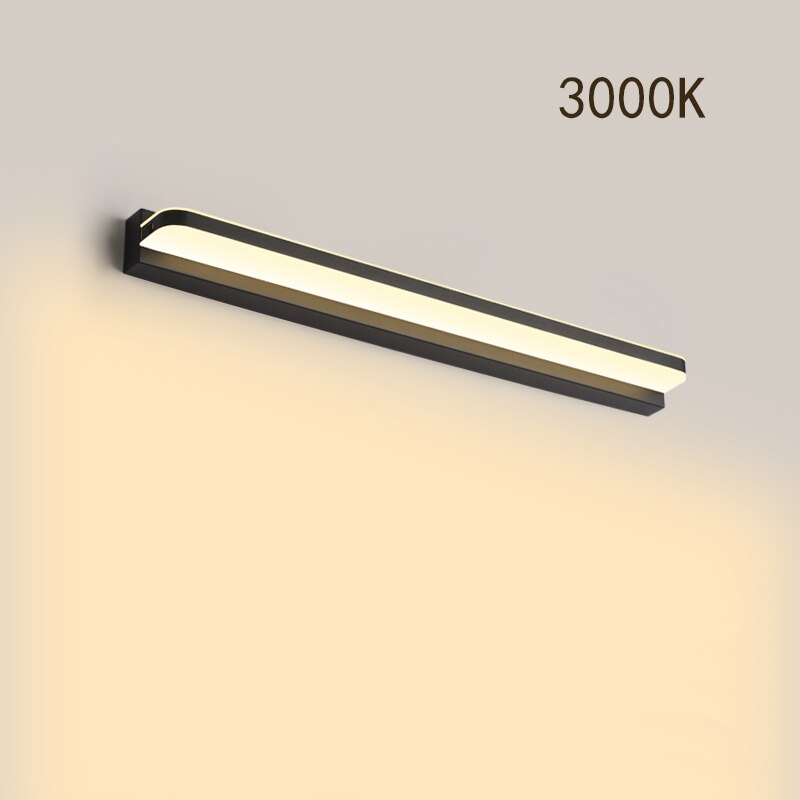 Moderne ledet vegglampe baderomsspeil lys 9w 12w ac 220v vanntett vegglampe sconce tjener lysarmaturer zjq 0004: Varm hvit / 40cm-9w