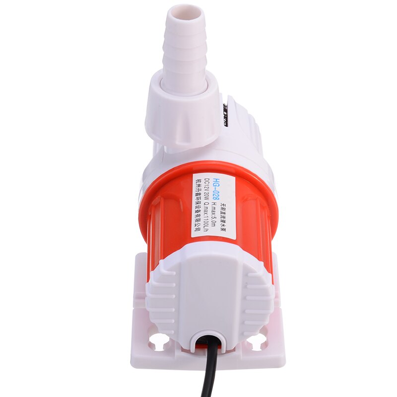 Energy Efficient Submersible Water Pump 12V 20W Solar Power Portable Water Pump Fountain Pump Garden Pond Pool