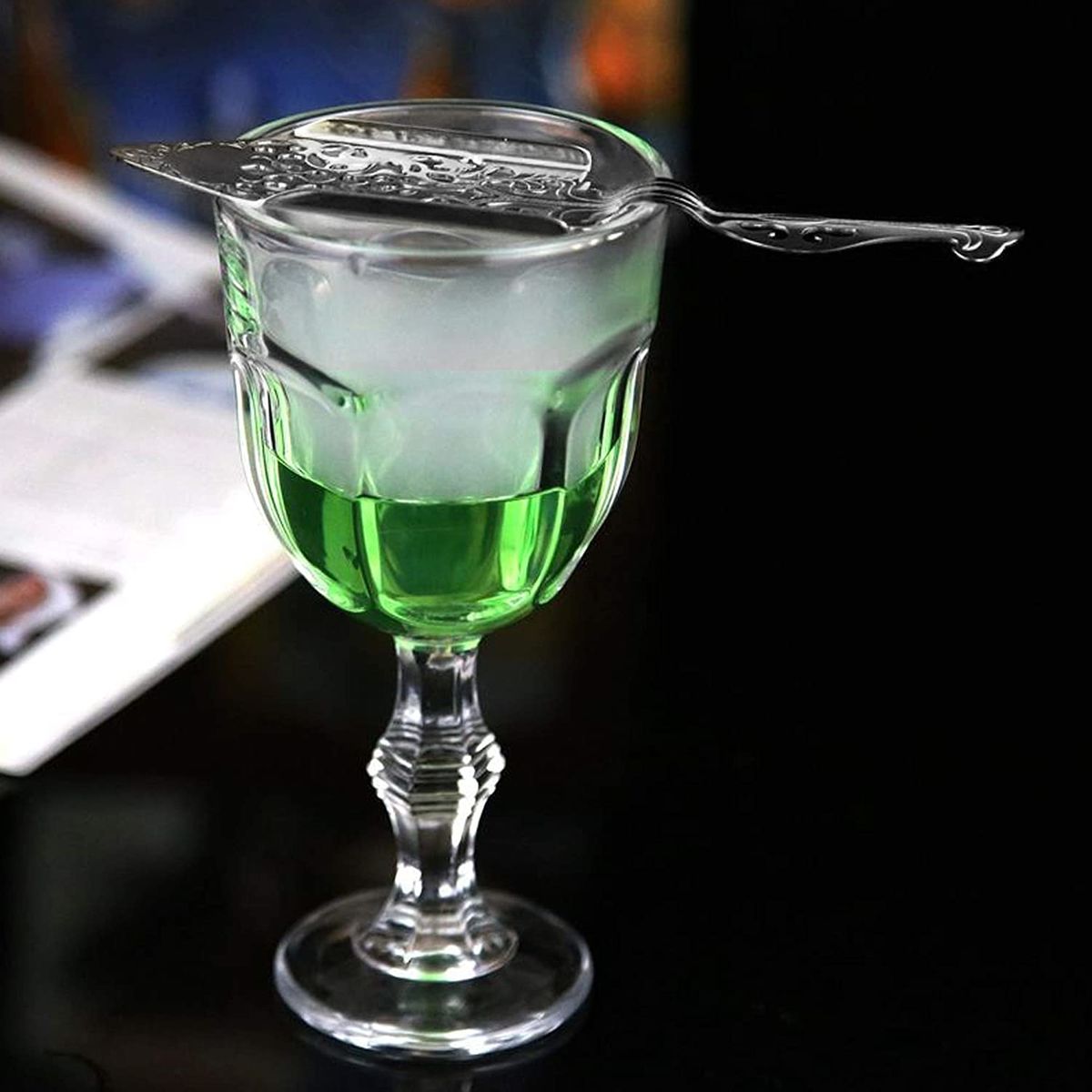 Absinth Löffel Edelstahl Absinth Brunnen Zubehör Absinth Tropf Für Absinth Gläser Zucker Würfel Filter Löffel