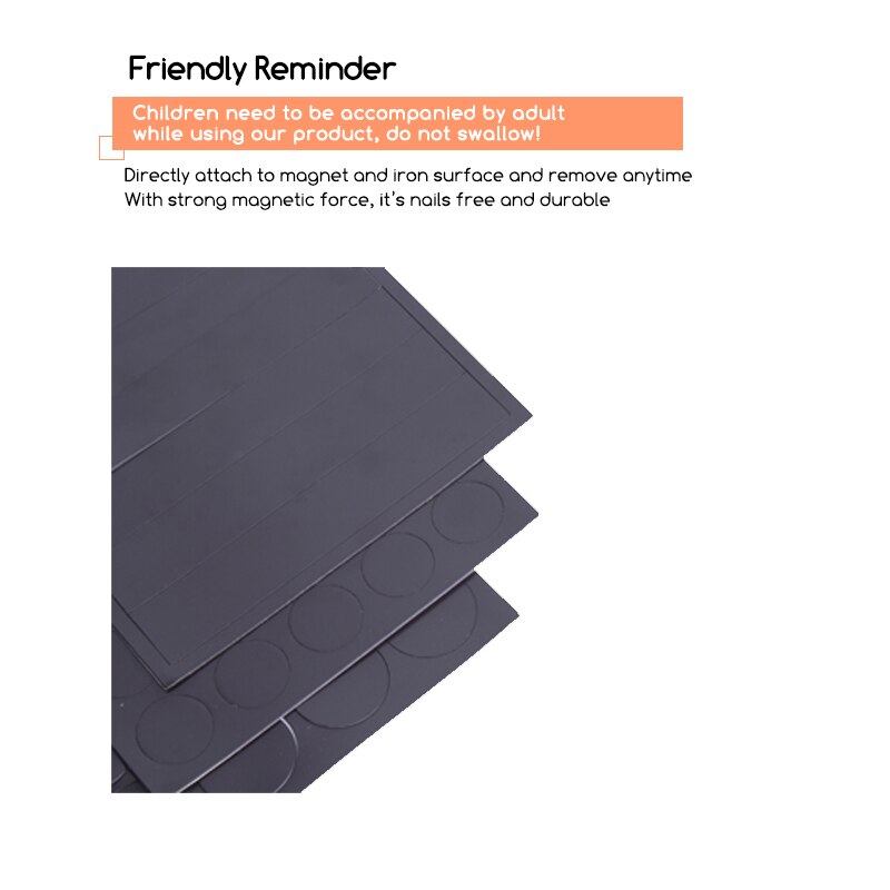 Magneet Ronde Vierkante Rechthoek Magnetische Sticker Eenvoudige Papier Plakken Magneet