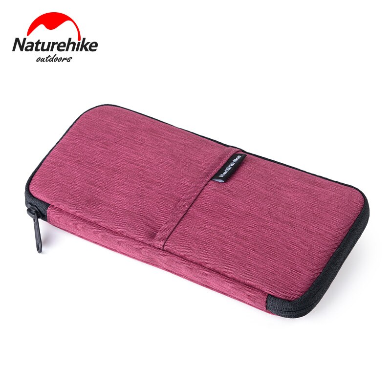 Naturehike Men Women Multiple Family Passport Holder Travel Document Wallet Waterproof Passport Wallet Passport Organizer Case: Red