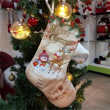 Kerstman Sneeuwpop Elanden Sokken Kerstsok Bag Snoep Boom Opknoping Ornamenten Nieuwjaar navidad