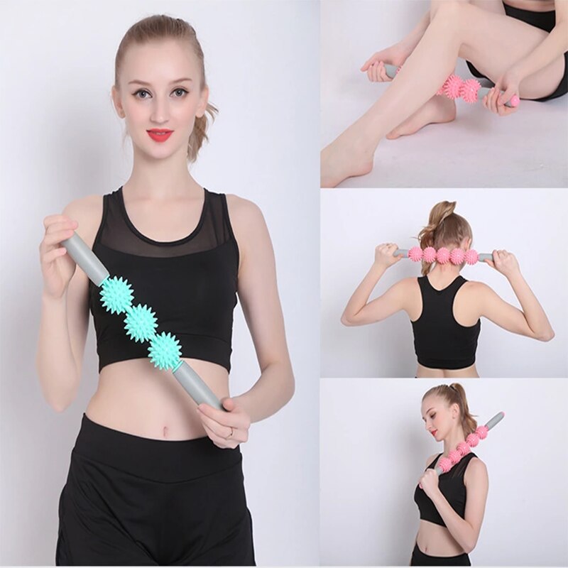 Eckzahn Muskel Zervikale Faszie Entspannung Massage Stock Taille Rolle Bein Yoga Wolf Zahn Igel Ball Arm rollen