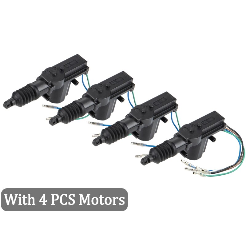 Hip cron – Kit de verrouillage de porte de voiture, télécommande, système d&#39;entrée sans clé, avec 4 actionneur de verrouillage de porte, universel, 12V